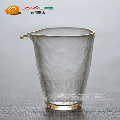 日式锤纹耐热玻璃公道杯 精品茶海艺术茶具定制