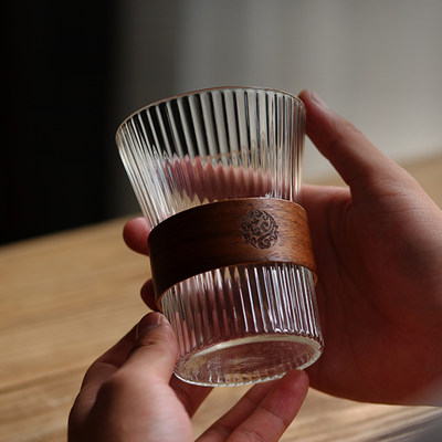 玻璃挂耳咖啡杯300ml 欧式小奢华下午茶杯子 大容量轻奢浓缩杯定制