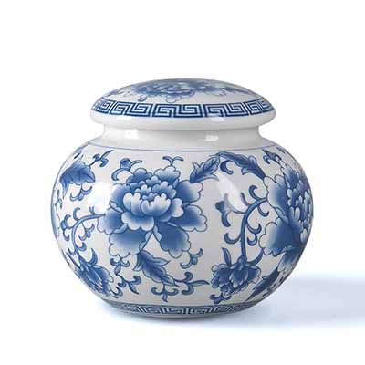 青花瓷密封罐陶瓷罐茶叶罐