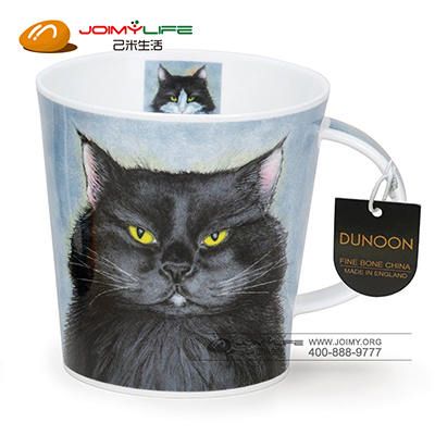 DUNOON骨瓷杯 马克杯烟水晶杯型定制(黑猫)
