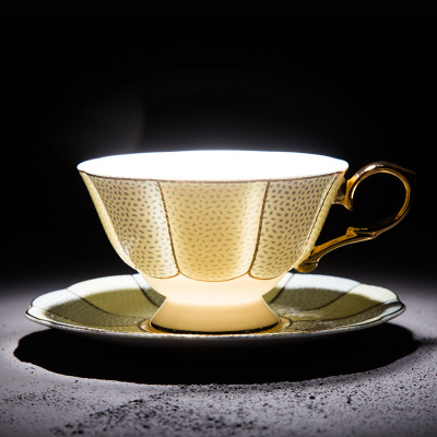 英式金边咖啡杯套装定制 陶瓷家用欧式英式下午