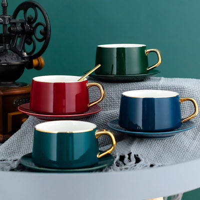 复古欧式咖啡杯精致小奢华家用 陶瓷下午茶礼盒杯碟套装定制