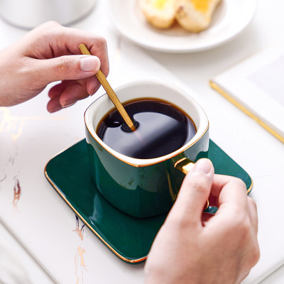 欧式陶瓷咖啡杯家用 办公室精致轻奢简茶具 咖啡杯
