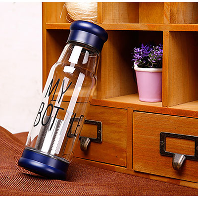 时尚玻璃杯创意便携运动水瓶定制