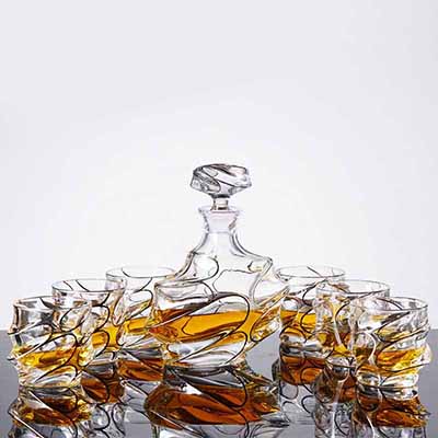<b>无铅水晶玻璃创意欧式透明洋酒酒具套装</b>