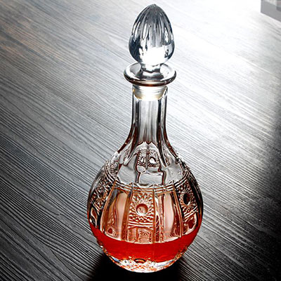 水晶玻璃红酒酒瓶