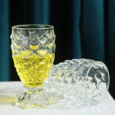 美人鱼杯拱形水杯架套装 果汁杯啤酒杯水具 家用轻奢北欧现代水杯