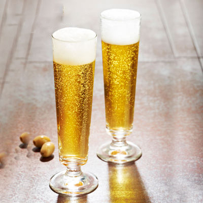 啤酒杯创意个性扎啤杯 玻璃家用高脚杯 冷饮杯子