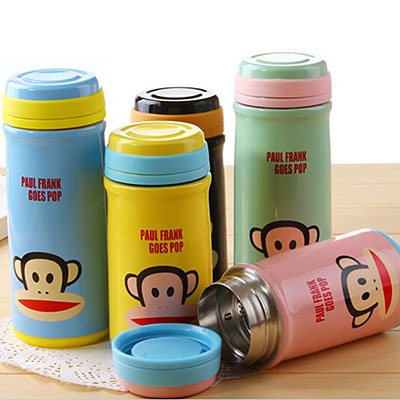 新款韩版真空大嘴猴可爱卡通能量杯 儿童不锈钢