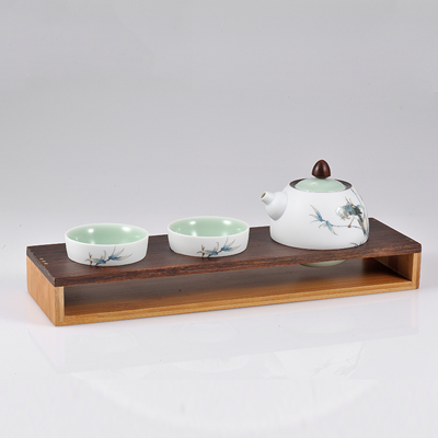 古婺窑火陶瓷功夫茶具套装 一壶二杯家用般若系列套组简约中式茶器