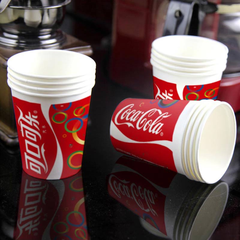 可口可乐广告宣传纸杯定制案例
